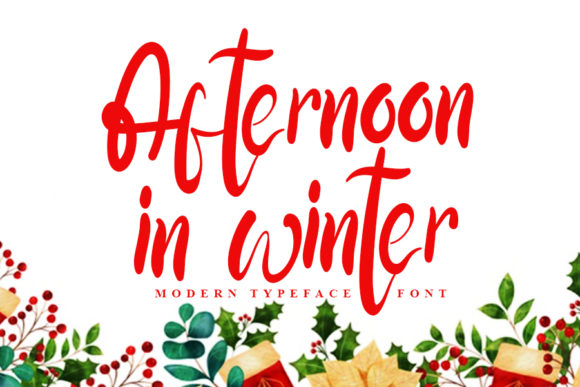 Afternoon in Winter: A Dreamy Script Font for Crafters
