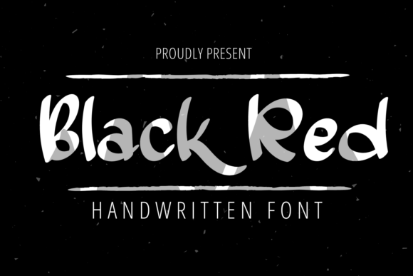 Black Red: A Bold and Friendly Handwritten Font for Crafters