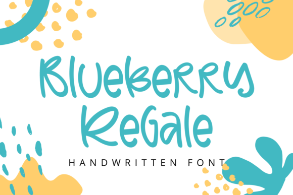 Blueberry Regale: A Handwritten Font for Editorial Charm