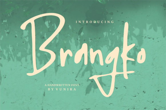 Brangko: A Charming Handwritten Font for Creative Branding