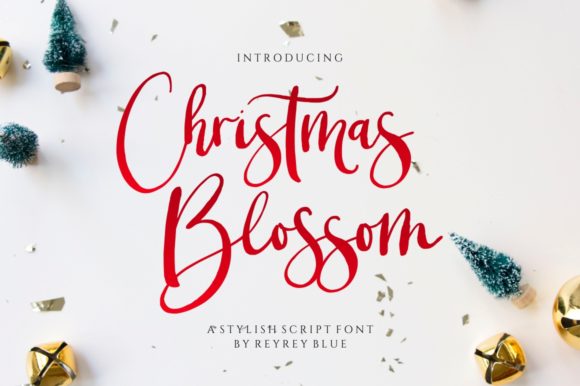 Christmas Blossom: A Handwritten Font for Elegant Web Design
