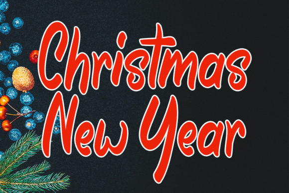 Christmas New Year: A Festive Font for Engaging Campaigns