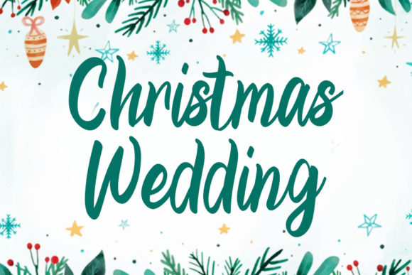 Christmas Wedding: A Charming Handwritten Font for Crafters