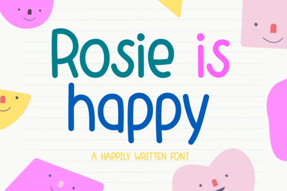 Elevate Your Brand with Rosie is Happy: A Versatile Handwritten Font