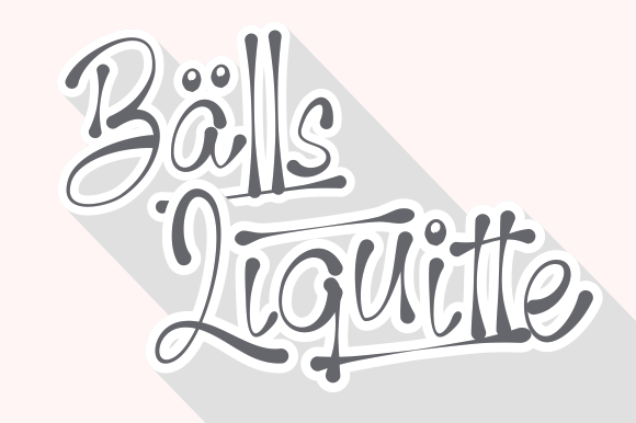 Enhance Your Brand with Balls Liquitte: A Versatile Handwritten Font