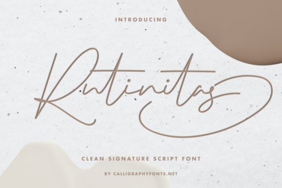 Enhance Your Brand with Rutinitas: A Delicate Handwritten Font