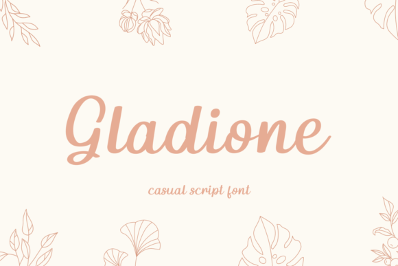 Gladione: A Sweet and Friendly Script Font for Editorial Design