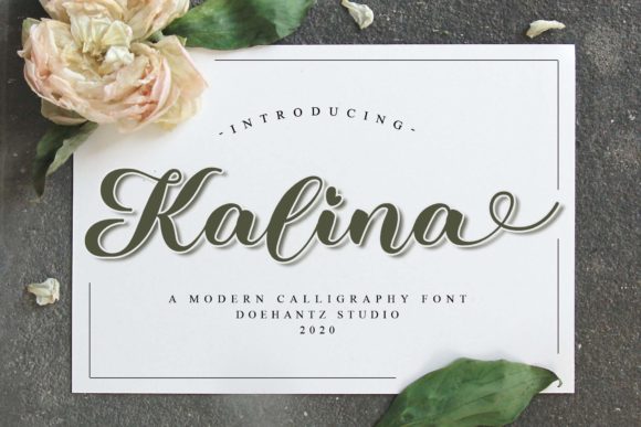 Kalina: A Romantic Script Font for Crafters and Creators