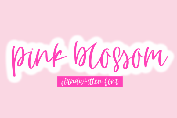 Pink Blossom: A Handwritten Script Font for Crafters