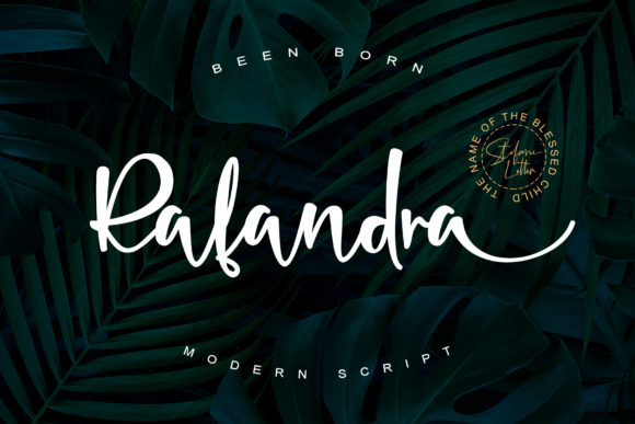 Rafandra: A Handwritten Font for Craft and Design